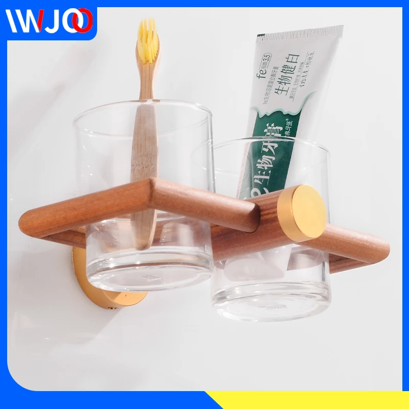 Toothbrush Holder Wall Mounted Glass Cup Tumbler Holder Aluminum Wood Bathroom Accessories Tooth Brush Holder Set Nordic Style
Toothbrush Holder Wall Mounted Glass Cup Tumbler Holder Aluminum Wood Bathroom Accessories Tooth Brush Holder Set Nordic Style
