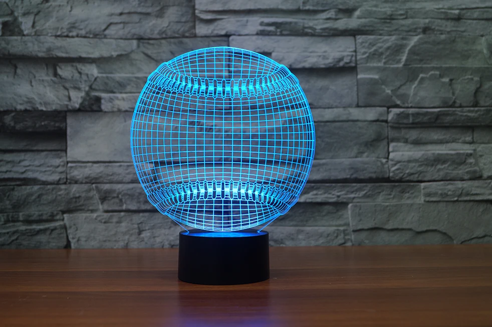 2017 Table Lamps Baseball Night Lamp 3D LED Night Light Acrylic Colorful Gradient Atmosphere Lamp Best Gift For Kids Xmas Gifts
2017 Table Lamps Baseball Night Lamp 3D LED Night Light Acrylic Colorful Gradient Atmosphere Lamp Best Gift For Kids Xmas Gifts