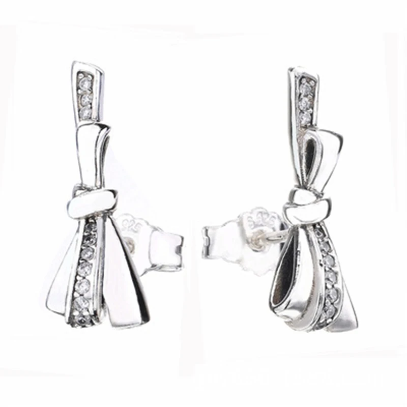 New Collection High Quality Popular 925 Sterling Silver Bowknot Earring Studs For Women Girl Best Gift
New Collection High Quality Popular 925 Sterling Silver Bowknot Earring Studs For Women Girl Best Gift