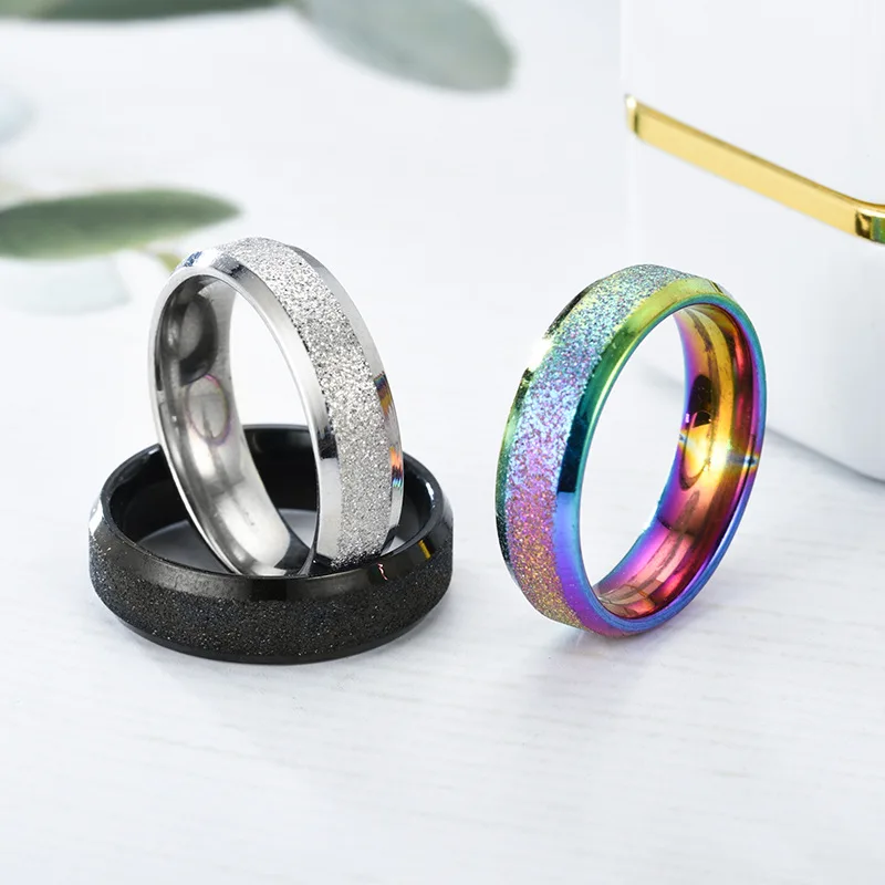 Fashion new stainless steel frosted men and women couples titanium steel ring jewelry accessories
Fashion new stainless steel frosted men and women couples titanium steel ring jewelry accessories