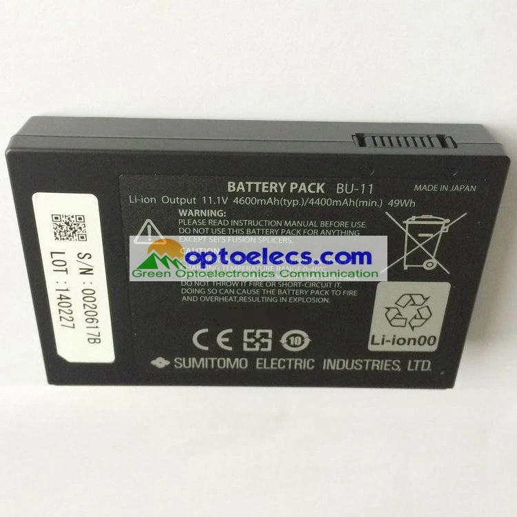 Free DHL shipping Sumitomo BU-11 big compacity battery for T-71C/ T-81C/ Z1C/ Q101 fusion splicer
Free DHL shipping Sumitomo BU-11 big compacity battery for T-71C/ T-81C/ Z1C/ Q101 fusion splicer