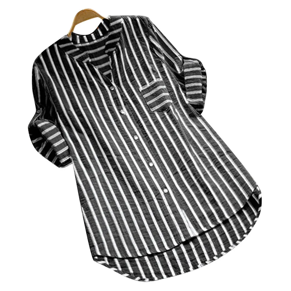 Newly Women Shirt Striped Printed V Neck Short Sleeves Tops Casual for Summer m99
Newly Women Shirt Striped Printed V Neck Short Sleeves Tops Casual for Summer m99