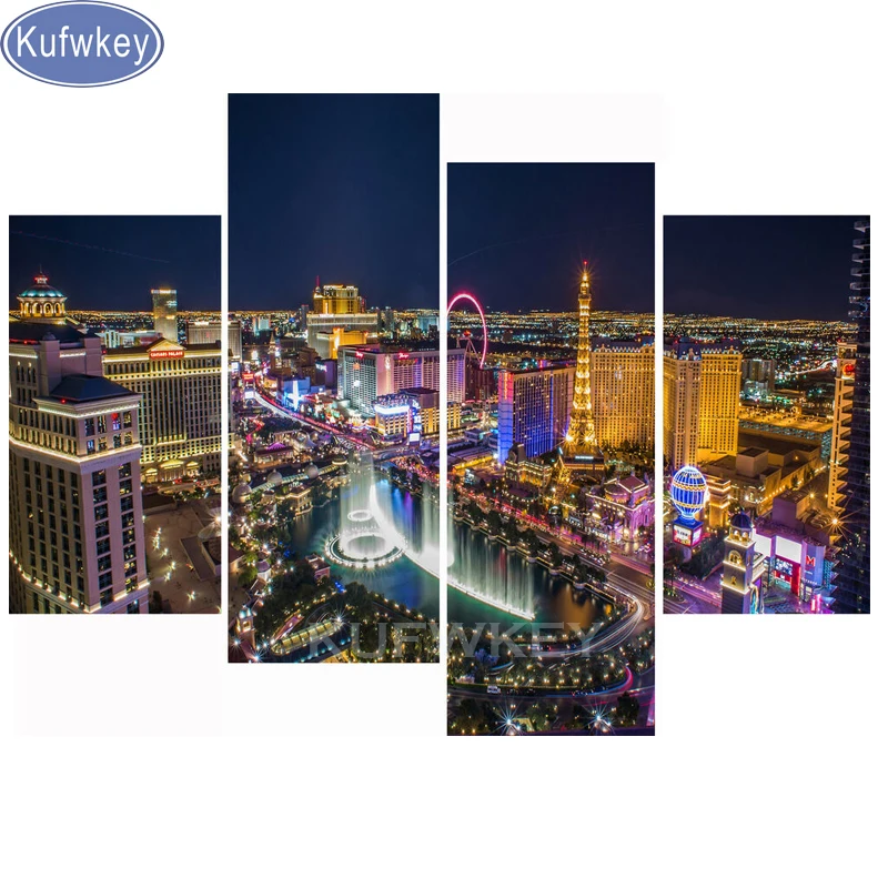 Las Vegas diamond Painting 4pcs/set full Square round cross stitch city night embroidery mosaic full square round rhinestone art
Las Vegas diamond Painting 4pcs/set full Square round cross stitch city night embroidery mosaic full square round rhinestone art