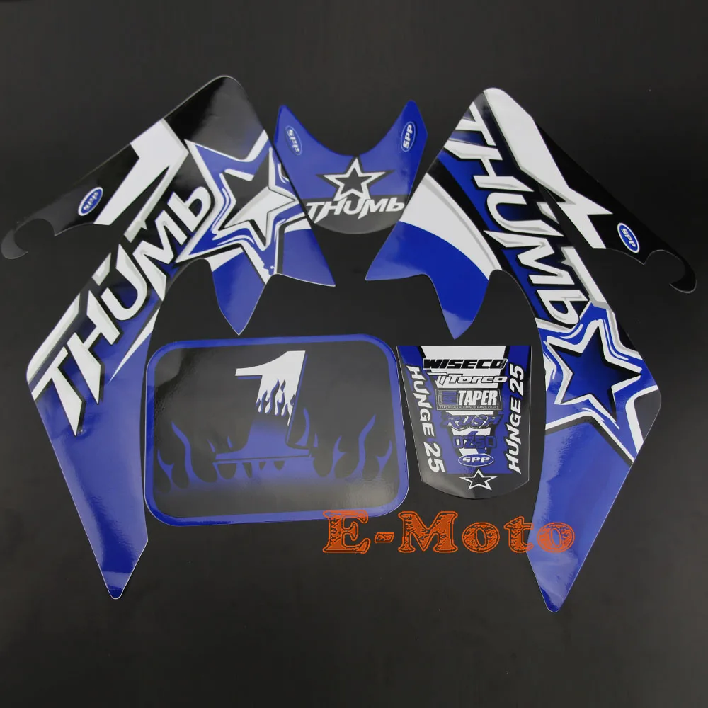 BLUE DECALS STICKER FOR HONDA XR50 CRF50 ROKETA SSR COOLSTER RICARDO DIRT PIT BIKE
BLUE DECALS STICKER FOR HONDA XR50 CRF50 ROKETA SSR COOLSTER RICARDO DIRT PIT BIKE