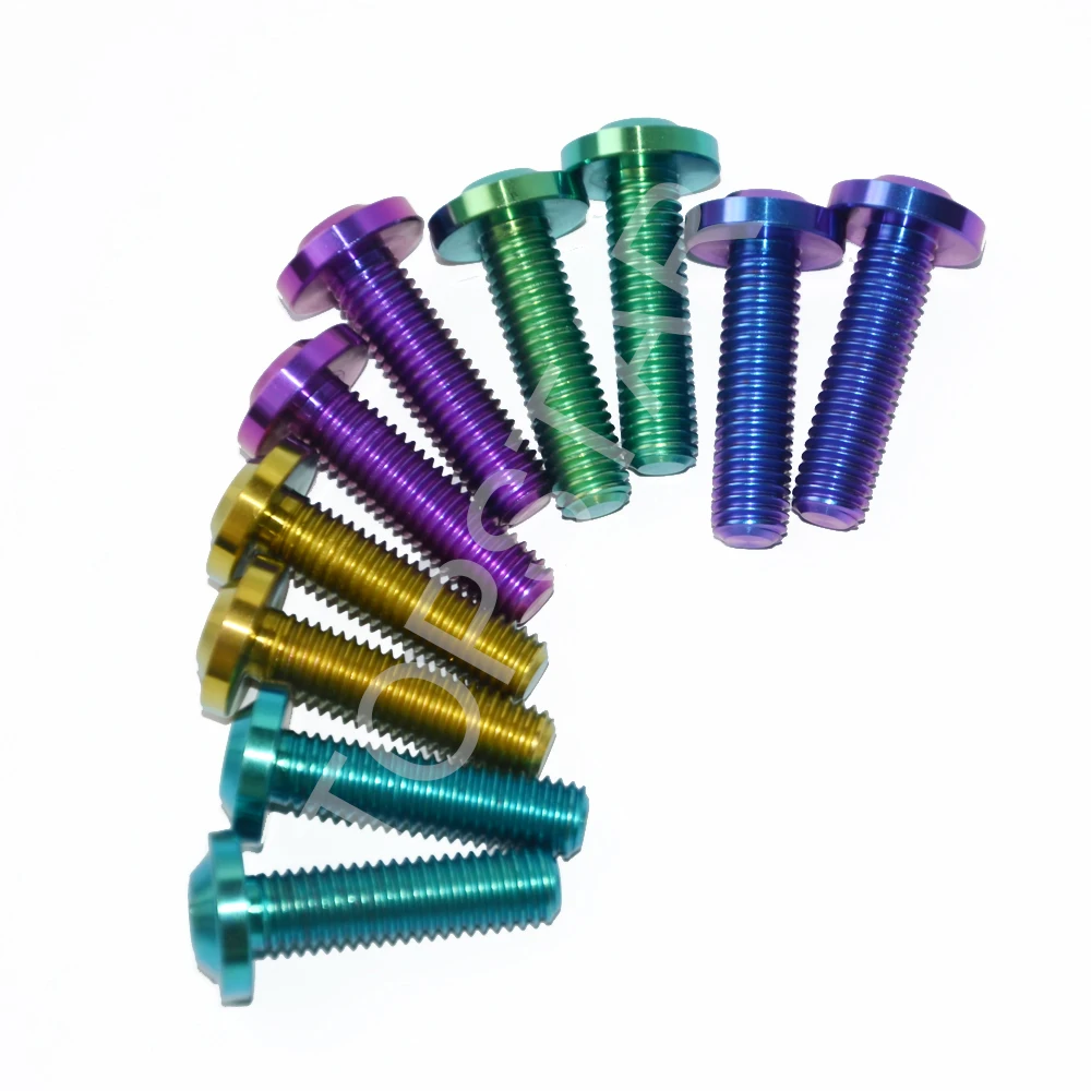 6 PCS M8 x 30 Motorcycle Ti Bolt Titanium Bolts Hexagon Socket Truss Headed Screws Ti Fastener 5 Color
6 PCS M8 x 30 Motorcycle Ti Bolt Titanium Bolts Hexagon Socket Truss Headed Screws Ti Fastener 5 Color