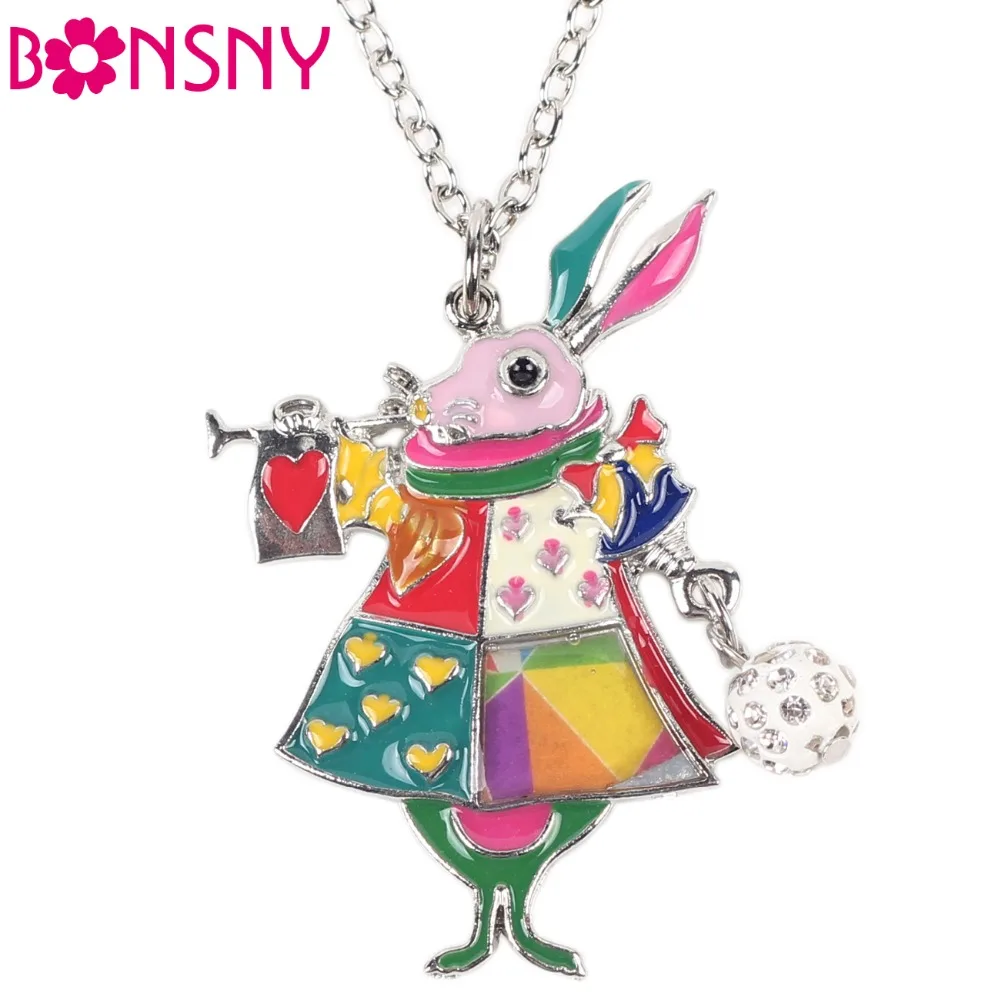 Bonsny Mouse Necklace Enamel Rabbit Pendant Zinc Alloy Plate New 2016 Fashion Jewelry For Women Statement Collar Accessories
Bonsny Mouse Necklace Enamel Rabbit Pendant Zinc Alloy Plate New 2016 Fashion Jewelry For Women Statement Collar Accessories
