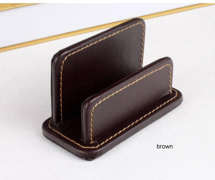 horizontal casual name card note holder case box organizer office desk stationery organization borwn 300B
horizontal casual name card note holder case box organizer office desk stationery organization borwn 300B