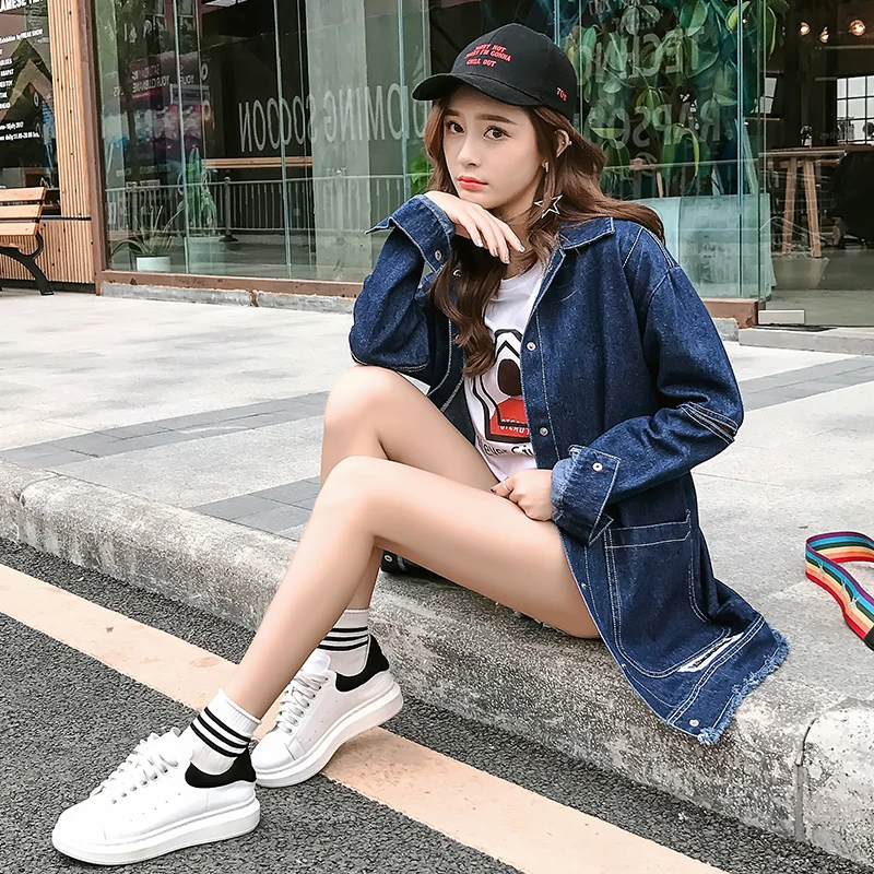 Autumn And Winter Women Denim Jacket 2019 Bf Wind Vintage Harajuku Loose Female Long Causal Jeans Coat Solid Slim Chaquetas Coat
Autumn And Winter Women Denim Jacket 2019 Bf Wind Vintage Harajuku Loose Female Long Causal Jeans Coat Solid Slim Chaquetas Coat