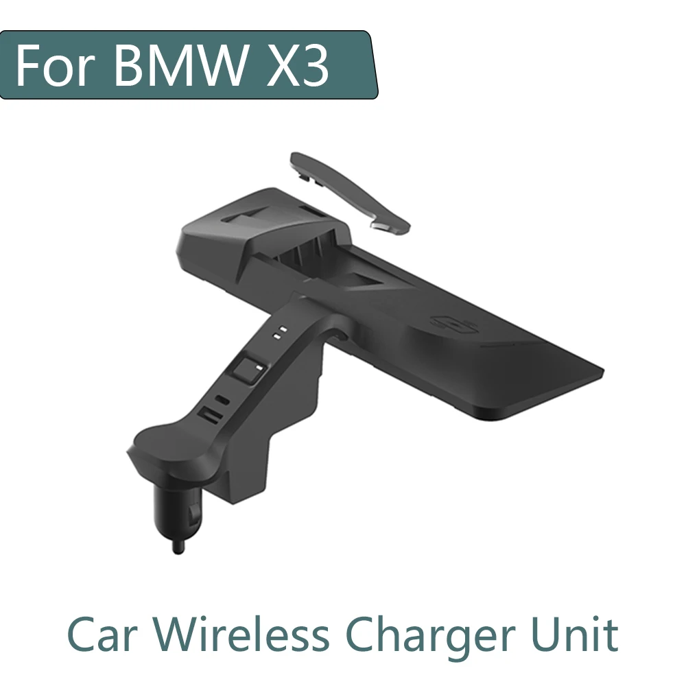 10 Вт быстрая Беспроводная зарядная консоль для BMW X3 iphone Android Phone Автомобильная