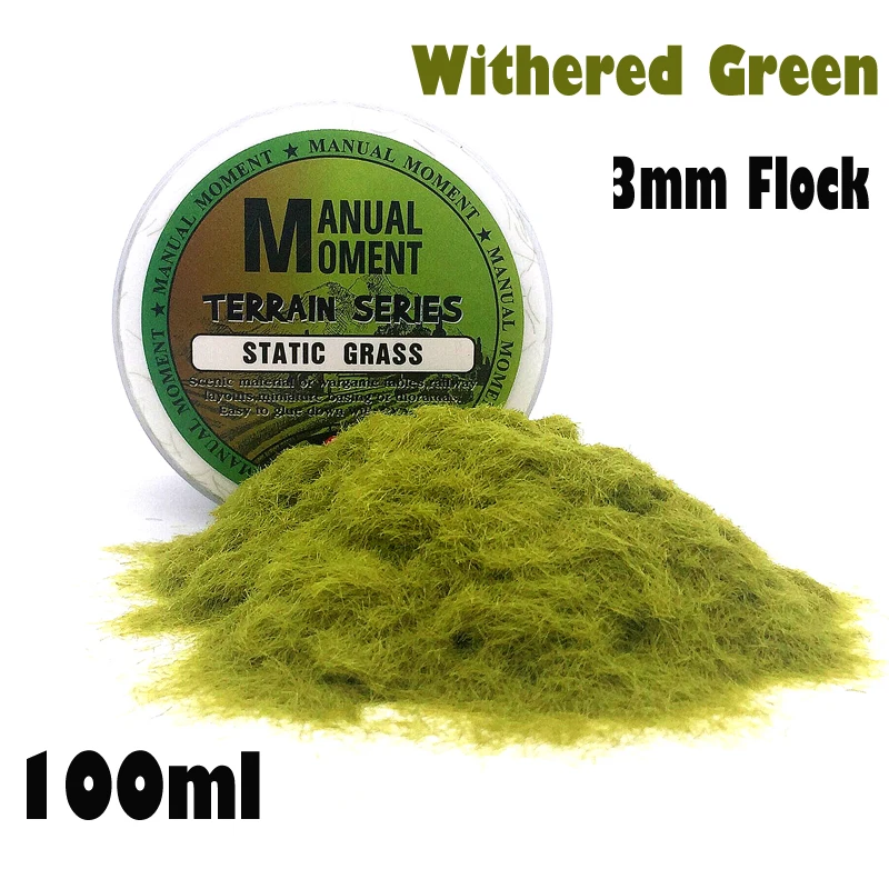 Miniature Scene Model Materia Withered Green Turf Flock Lawn Nylon Grass Powder STATIC GRASS 3MM Modeling Hobby Craft Accessory
Miniature Scene Model Materia Withered Green Turf Flock Lawn Nylon Grass Powder STATIC GRASS 3MM Modeling Hobby Craft Accessory