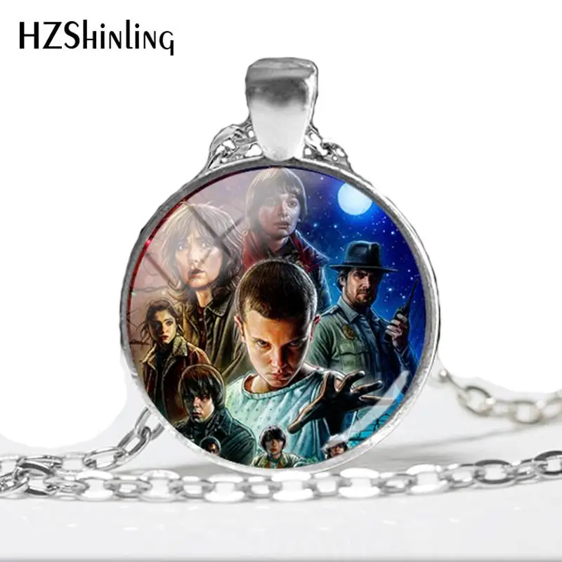 2018 NEW Stranger Things Round Necklace TV Series Pendant Round Hand Craft Jewelry Glass Dome Cabochon Necklaces HZ1
2018 NEW Stranger Things Round Necklace TV Series Pendant Round Hand Craft Jewelry Glass Dome Cabochon Necklaces HZ1
