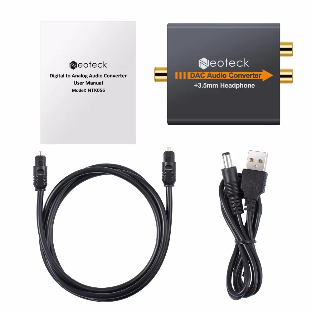 (Send from US) Neoteck Digital to Analog Audio Converter Adapter Coaxial Optical Fiber SPDIF to RCA 3.5mm Jack
(Send from US) Neoteck Digital to Analog Audio Converter Adapter Coaxial Optical Fiber SPDIF to RCA 3.5mm Jack