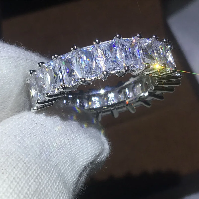 Classic ring Engagement Wedding Band Rings for women men Full Princess cut AAAAA zircon White Gold Filled Female Finger Jewelry
Classic ring Engagement Wedding Band Rings for women men Full Princess cut AAAAA zircon White Gold Filled Female Finger Jewelry