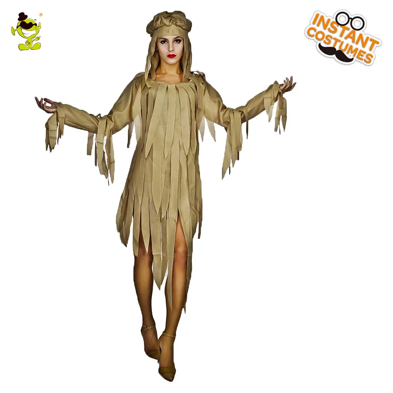 Women Mummy Costumes Halloween Party Fringed Dead People Cosplay Fancy Dress Adult Purim
Women Mummy Costumes Halloween Party Fringed Dead People Cosplay Fancy Dress Adult Purim