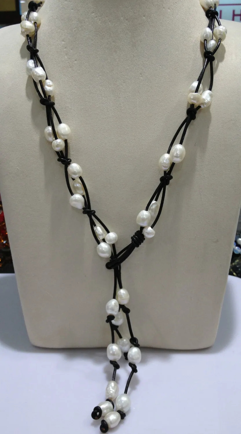 Baroque Freshwater Pearl Necklace With Leather Casual Fashion Women Jewelry Free Shipping
Baroque Freshwater Pearl Necklace With Leather Casual Fashion Women Jewelry Free Shipping