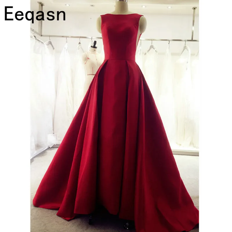 Arabic Red Satin Open Back A Line Prom Dresses 2020 Long Sweep Train Dress Evening Party Elegant Vestido De Festa Fast Shipping
Arabic Red Satin Open Back A Line Prom Dresses 2020 Long Sweep Train Dress Evening Party Elegant Vestido De Festa Fast Shipping