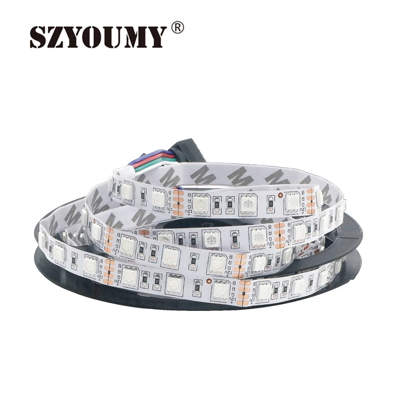 

SZYOUMY 100M LED Strip 5050 DC12V Flexible LED Light 5M/LOT IP20 Nonwaterproof/ IP65 Waterproof /IP67 Tube Waterproof 60LED/m