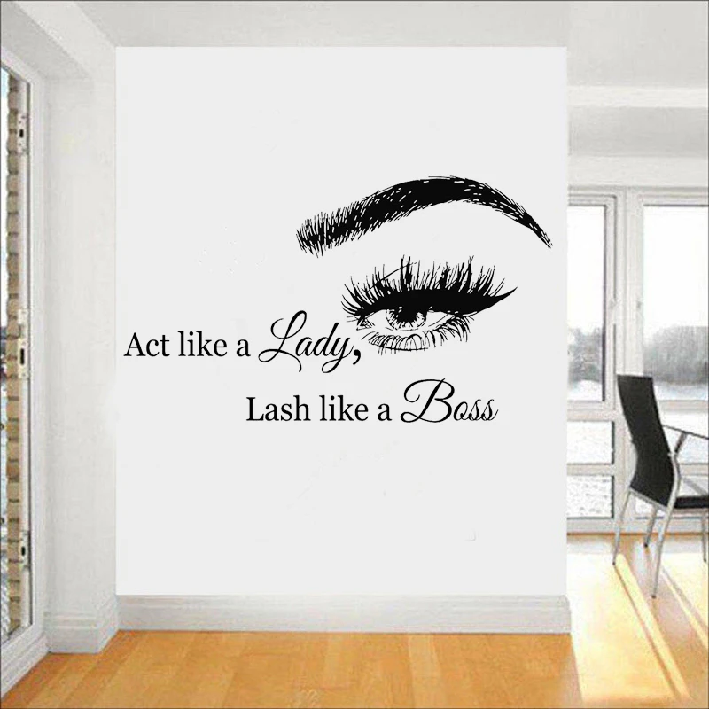 Wall Art Stickers Eyelashes Lashes Wall Decals Eyebrows Brows Beauty Salon Wall Decal Sticker Eye Quote Make Up Home Decor L783
Wall Art Stickers Eyelashes Lashes Wall Decals Eyebrows Brows Beauty Salon Wall Decal Sticker Eye Quote Make Up Home Decor L783