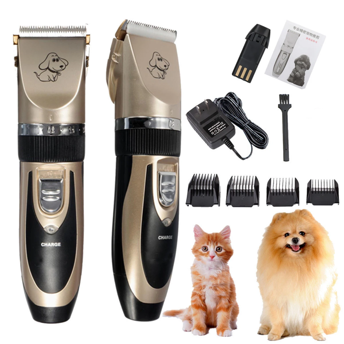Baorun Rechargeable Pet Cat Dog Hair Trimmer Electrical Low-noise Pet Hair Clipper Grooming Shaver Cut Machine Set Pets
Baorun Rechargeable Pet Cat Dog Hair Trimmer Electrical Low-noise Pet Hair Clipper Grooming Shaver Cut Machine Set Pets