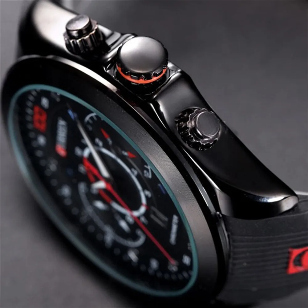 Top Brand CURREN Men Rubber Watch Fashion Sport Waterproof Quartz Wristwatch Military Style Male Clock reloj hombre
Top Brand CURREN Men Rubber Watch Fashion Sport Waterproof Quartz Wristwatch Military Style Male Clock reloj hombre