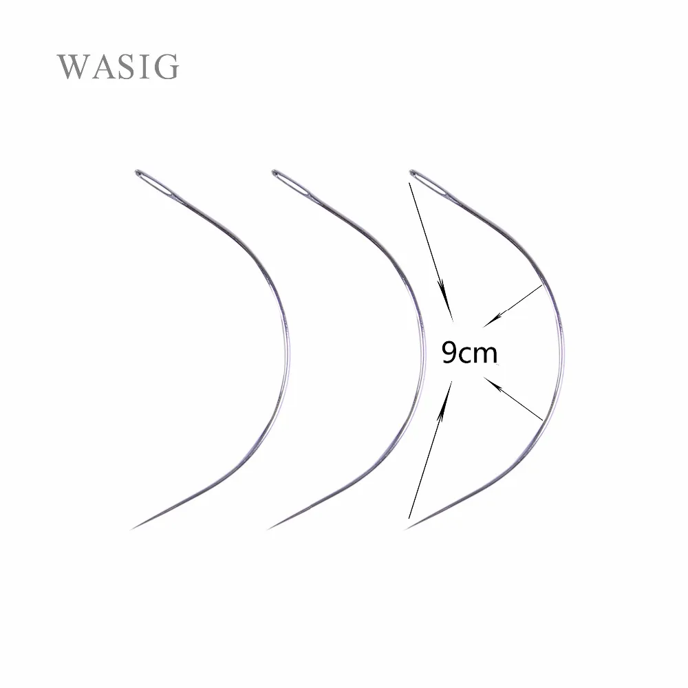 1 bag 144pcs 9CM C Shape Curved Needles Threader Sewing/Weaving Needles for Human Hair Extension Weft Weaving
1 bag 144pcs 9CM C Shape Curved Needles Threader Sewing/Weaving Needles for Human Hair Extension Weft Weaving