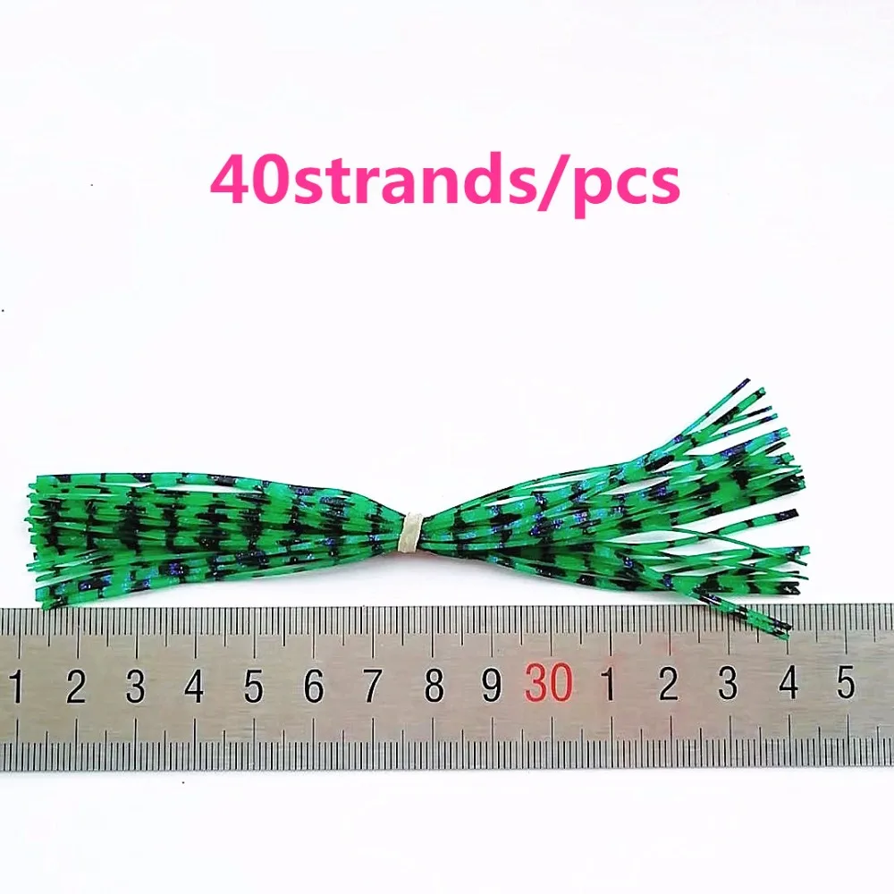 50 Bundles 13cm Length Fly Tying Rubber Threads Skirts Silicone Straps for Flies Lure Beard wire Making---33 | Спорт и развлечения