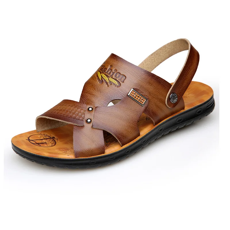 New 2019 Summer Men Casual Flat Sandals Leather Leisure Flip Flops Massage Beach Slipper Shoes For Men Size 38-44
New 2019 Summer Men Casual Flat Sandals Leather Leisure Flip Flops Massage Beach Slipper Shoes For Men Size 38-44