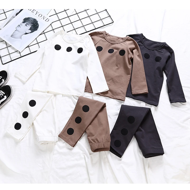 2021 New Children Clothing Sets Baby Girls Toddler Soft Cotton Long Sleeve Autumn Fall Dot Pajama With Pants 2 Pcs Kids Clothes
2021 New Children Clothing Sets Baby Girls Toddler Soft Cotton Long Sleeve Autumn Fall Dot Pajama With Pants 2 Pcs Kids Clothes