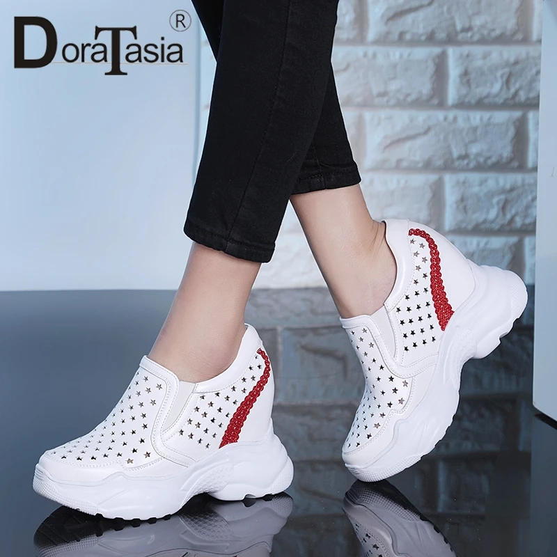 DORATASIA New Fashion Big Size 33-40 Genuine Cow Leather Flat Platform Hollow Shoes Woman Casual Party Ol Spring Autumn Flats
DORATASIA New Fashion Big Size 33-40 Genuine Cow Leather Flat Platform Hollow Shoes Woman Casual Party Ol Spring Autumn Flats