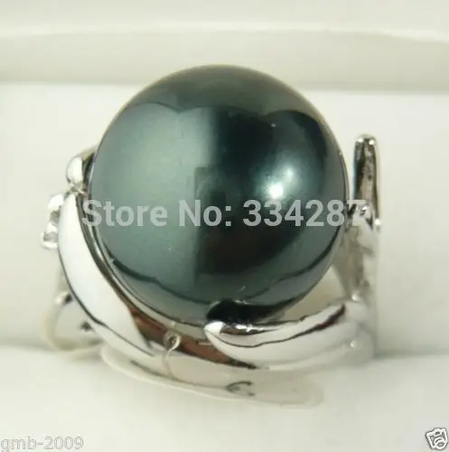 Fashion Women's 14MM Genuine Black South Sea Shell Pearl Jewelry Ring Size 6 ,7,8,9,10
Fashion Women's 14MM Genuine Black South Sea Shell Pearl Jewelry Ring Size 6 ,7,8,9,10
