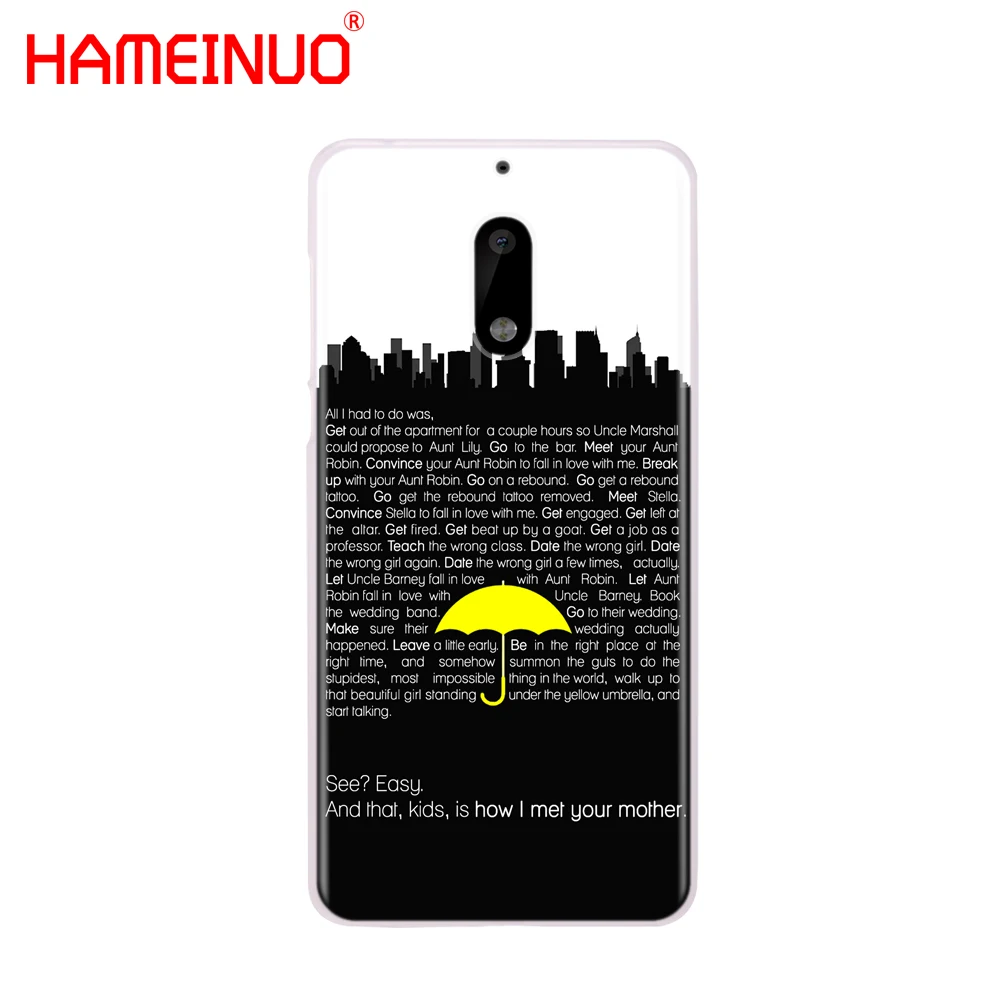 HAMEINUO Как я встретил вашу маму himym цитаты чехол для телефона Nokia 9 8 7 6 5 3 Lumia 630 640 640XL