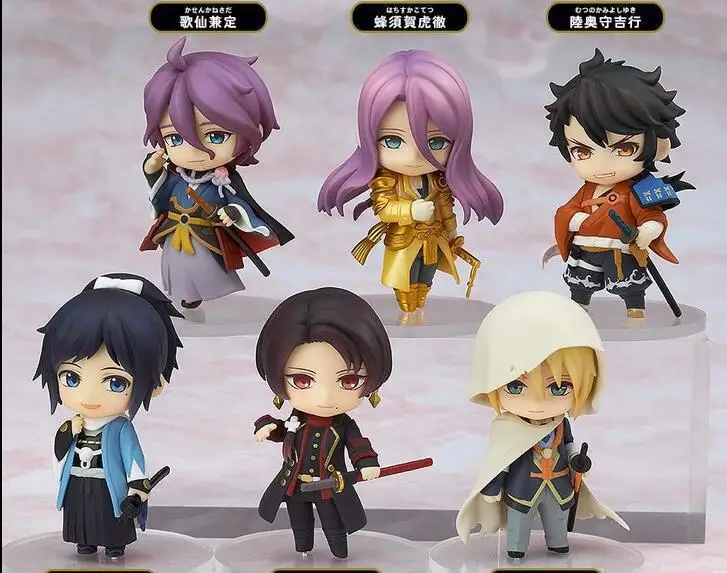 6pcs/lot Anime Game Touken Ranbu Online Action Figure Toys PVC Q version Figures Model Collection toys gifts
6pcs/lot Anime Game Touken Ranbu Online Action Figure Toys PVC Q version Figures Model Collection toys gifts