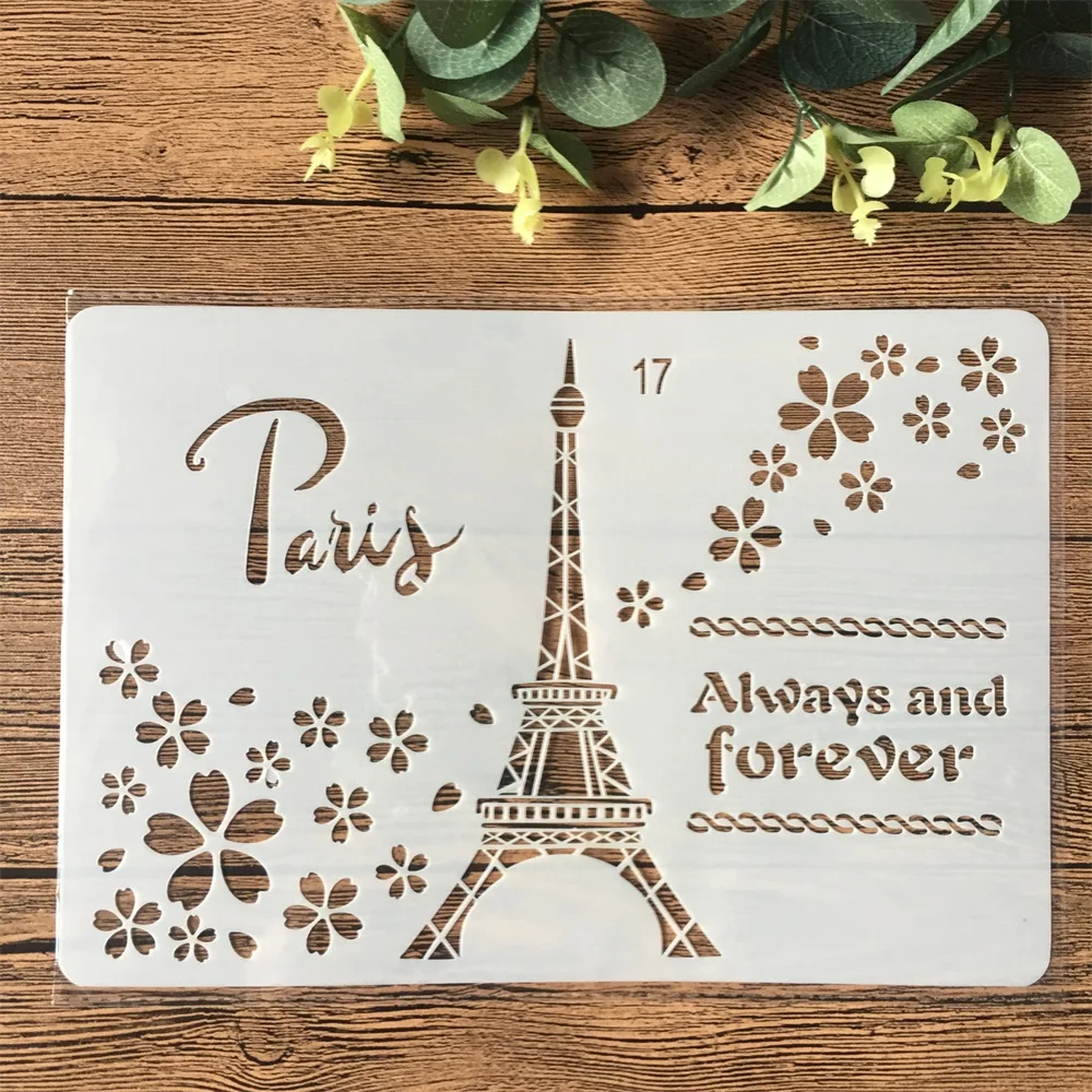 26cm Paris Tower Plum DIY Craft Layering Stencils Painting Scrapbooking Stamping Embossing Album Paper Card Template
26cm Paris Tower Plum DIY Craft Layering Stencils Painting Scrapbooking Stamping Embossing Album Paper Card Template