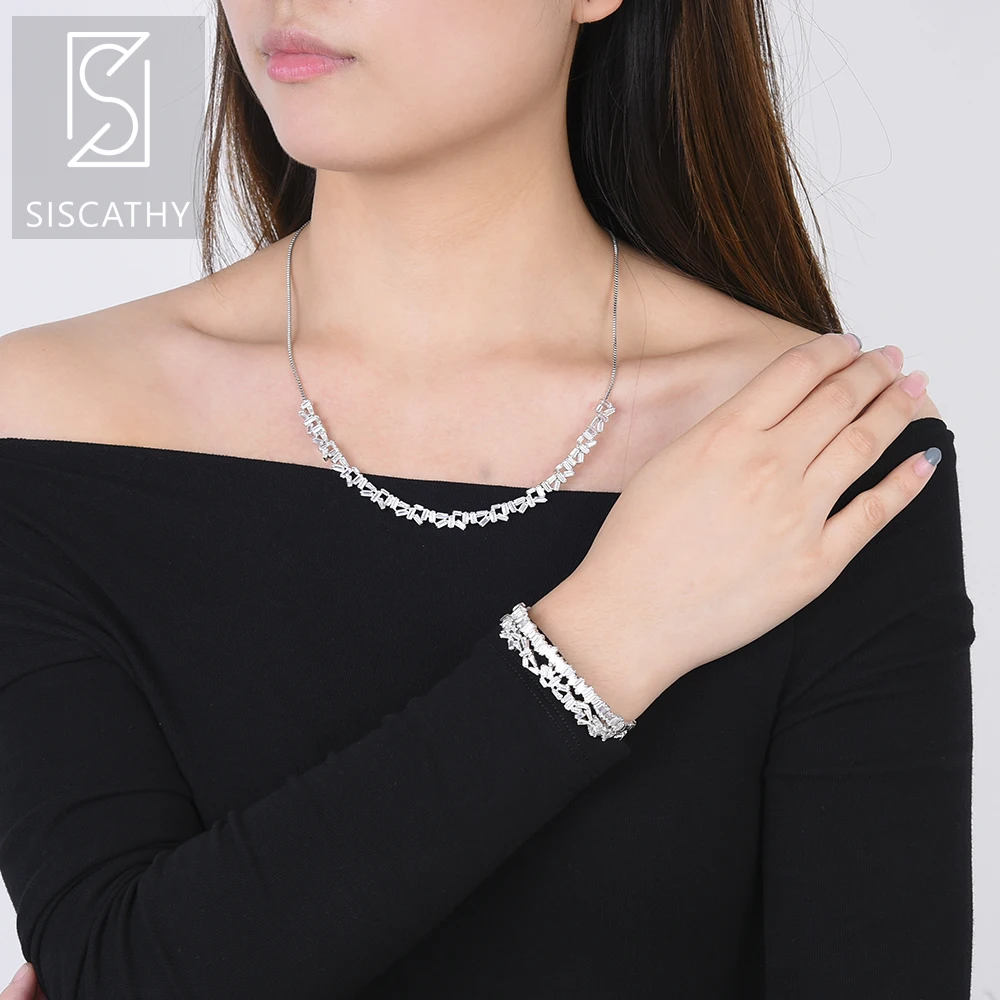 SISCATHY Luxury Bridal necklace Long Chains Adjustable Necklace Bangle nigerian wedding necklace collares largos de moda 2018
SISCATHY Luxury Bridal necklace Long Chains Adjustable Necklace Bangle nigerian wedding necklace collares largos de moda 2018