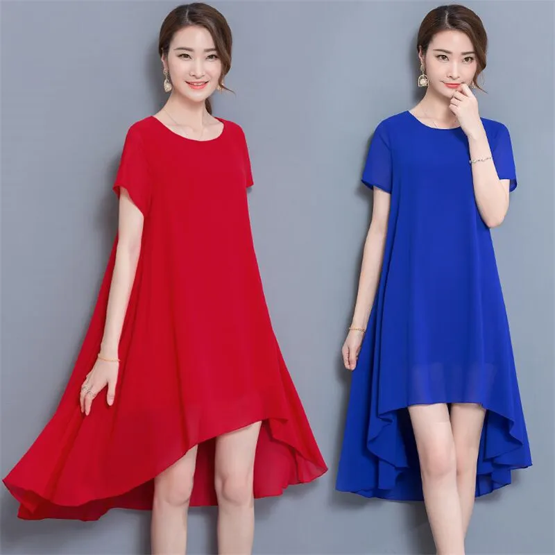 2022 new stlye legance lady Chiffon front short long back short sleeved asymmetric dress casual dress Vestidos
2022 new stlye legance lady Chiffon front short long back short sleeved asymmetric dress casual dress Vestidos