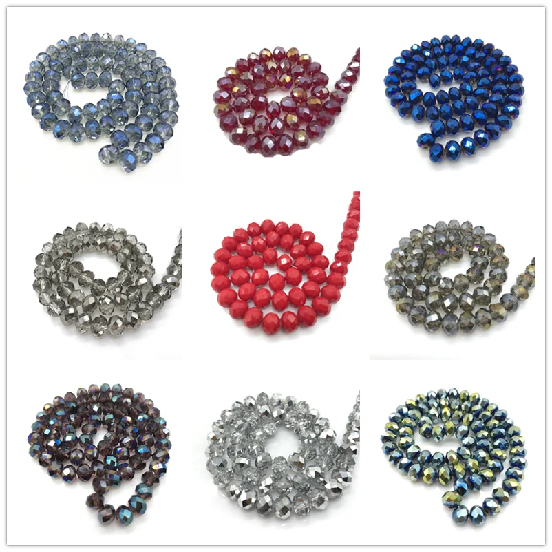 Czech Loose Rondelle Crystal Beads For Jewelry Making Diy Needlework AB Color Spacer Faceted Glass Beads Wholesale
Czech Loose Rondelle Crystal Beads For Jewelry Making Diy Needlework AB Color Spacer Faceted Glass Beads Wholesale