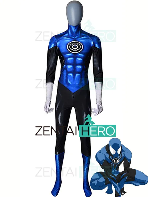 Бесплатная доставка 3D принт синий корпус фонарей косплей костюмы боди коми...