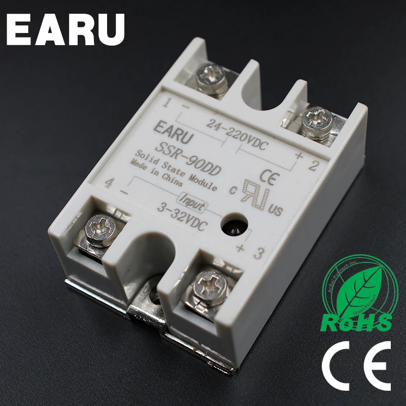 1 pcs Solid State Relay SSR-90DD 90A 3-32V DC Input TO 24-220V DC SSR 90DD SSR-90 DD Industry Control Factory Wholesale Hot
1 pcs Solid State Relay SSR-90DD 90A 3-32V DC Input TO 24-220V DC SSR 90DD SSR-90 DD Industry Control Factory Wholesale Hot
