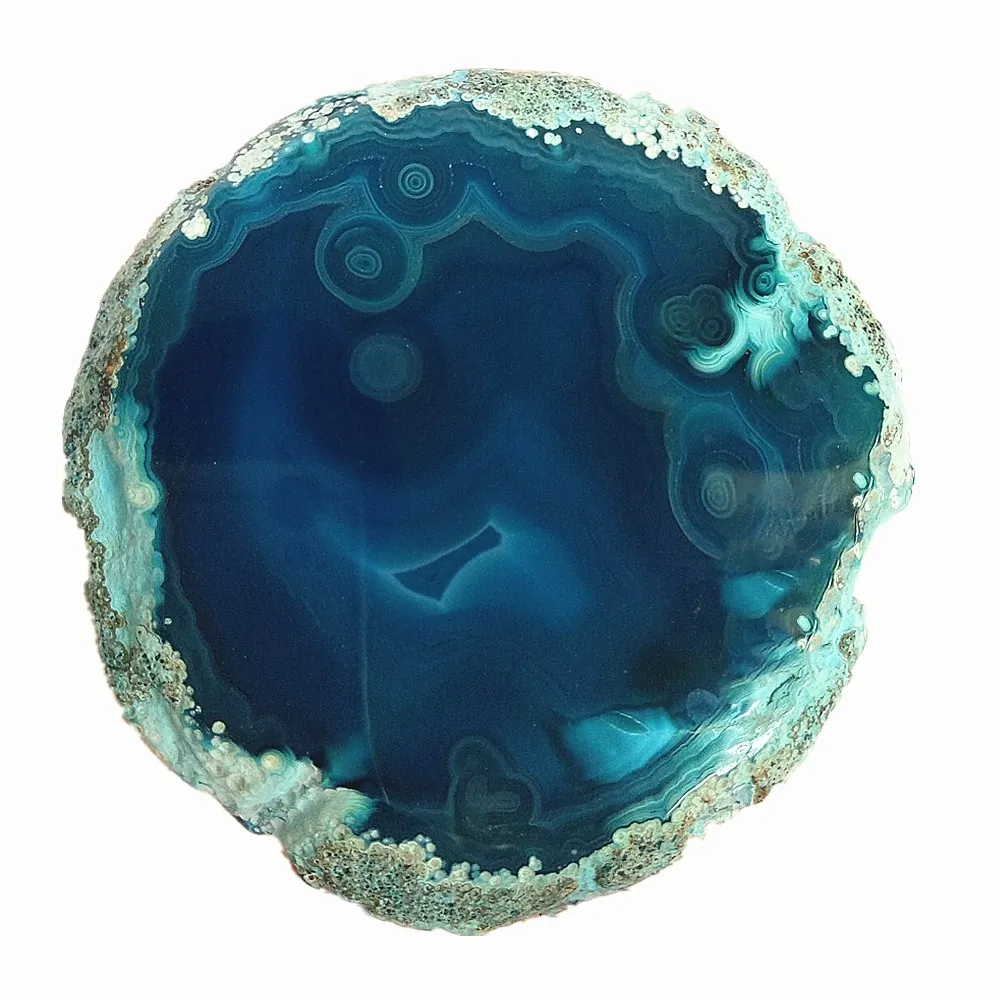 Beverage Stone Cup Mat Natural blue Agate Slices Coasters with free bracket healing for Table
Beverage Stone Cup Mat Natural blue Agate Slices Coasters with free bracket healing for Table
