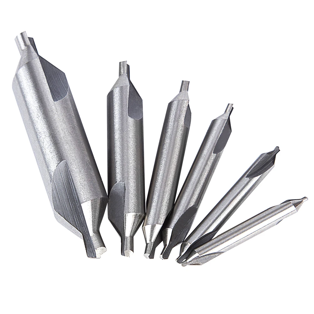 HSS Combined Center Drills Countersinks 60 Degree Angle Bit Set Tool Metric 1.0mm 1.5mm 2.0mm 2.5mm 3.5mm 5mm
HSS Combined Center Drills Countersinks 60 Degree Angle Bit Set Tool Metric 1.0mm 1.5mm 2.0mm 2.5mm 3.5mm 5mm