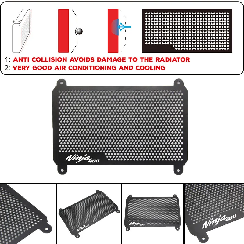 Motorcycle Radiator Side Guard Grill Grille Cover Protector for KAWASAKI NINJA 400 NIANJA400 2017 2018
Motorcycle Radiator Side Guard Grill Grille Cover Protector for KAWASAKI NINJA 400 NIANJA400 2017 2018