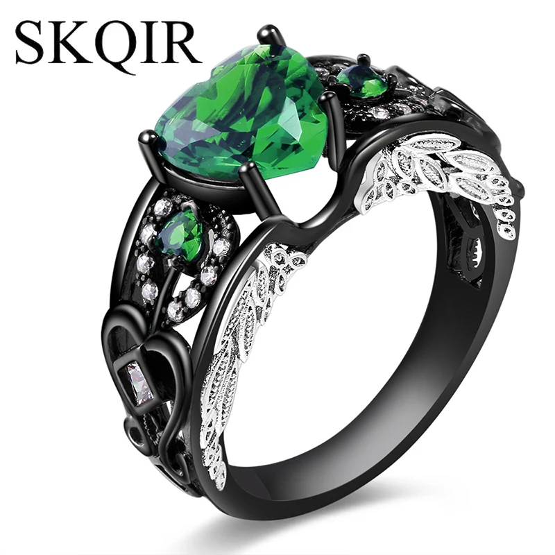 SKQIR Green Heart Birth Stone Rings 4Colors Crystal Wedding Ring Stainless Steel Rings for Women Wedding Jewelry Accessories Gi
SKQIR Green Heart Birth Stone Rings 4Colors Crystal Wedding Ring Stainless Steel Rings for Women Wedding Jewelry Accessories Gi