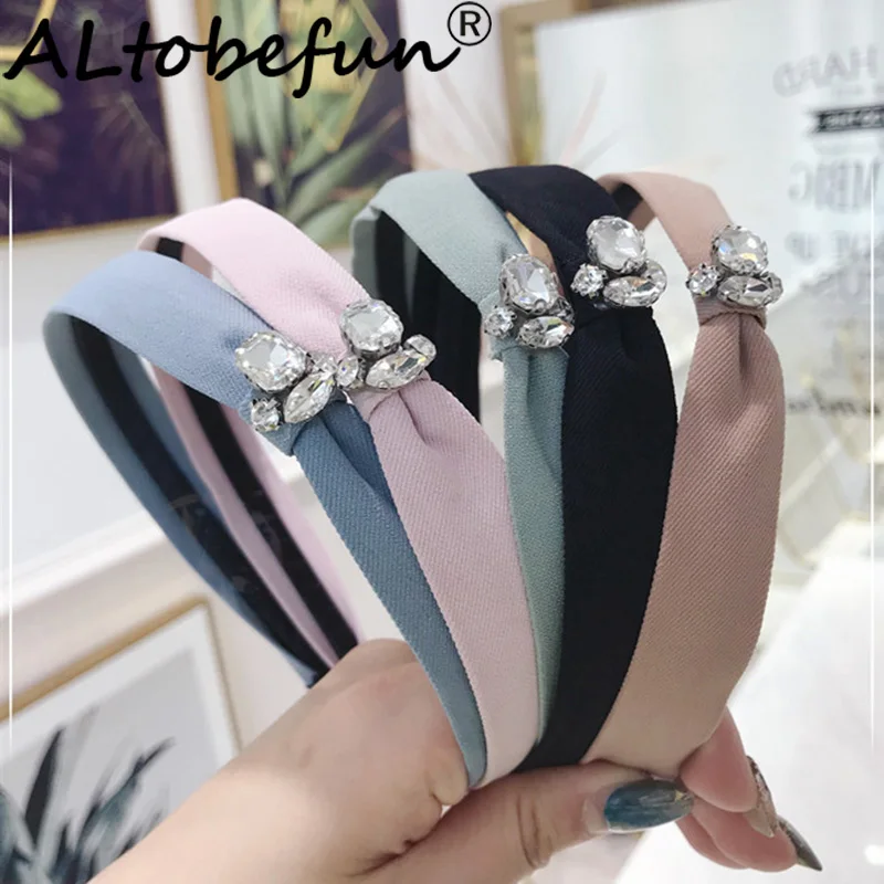 ALTOBEFUN Women High-grade Solid Color Fabric Handmade Headband Female Simple Thin Hair Accessories TC048
ALTOBEFUN Women High-grade Solid Color Fabric Handmade Headband Female Simple Thin Hair Accessories TC048