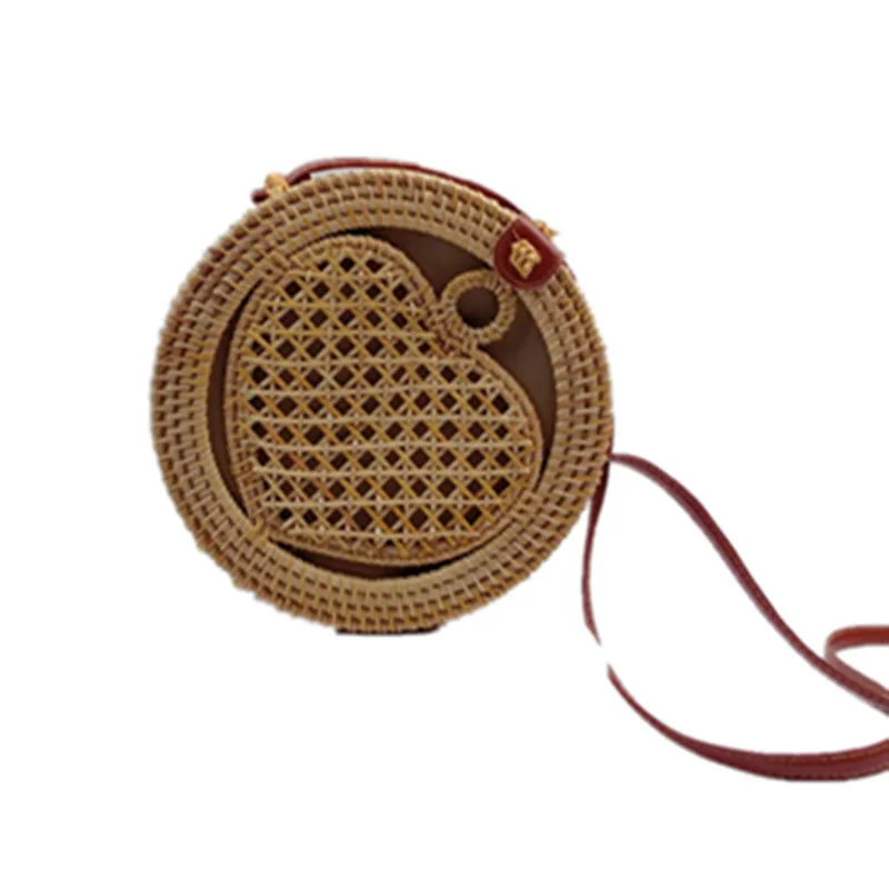Hollow Out Knitting Round Shoulder Bag Summer New Women Hand-Woven Messenger Bag Women'S Handbags Fashion Heart Bag
Hollow Out Knitting Round Shoulder Bag Summer New Women Hand-Woven Messenger Bag Women'S Handbags Fashion Heart Bag