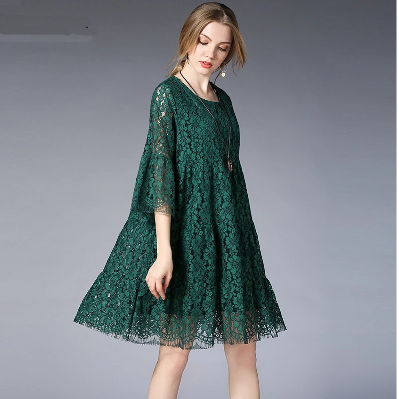 Spring new plus size dresses lace Hollow out fold show thin dress oversize Maternity dress Elegant mini dress XL to 5XL
Spring new plus size dresses lace Hollow out fold show thin dress oversize Maternity dress Elegant mini dress XL to 5XL