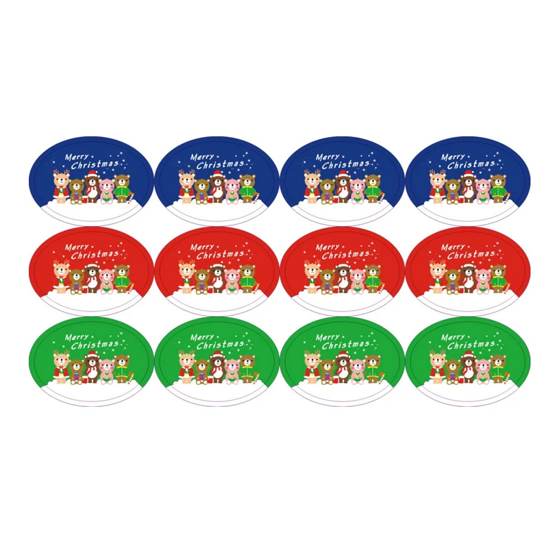 120pcs/Lot Cute Bear Oval Shaped Merry Christmas Cake Packaging Sealing Label Sticker Adhesive Gift Stationery Sticker
120pcs/Lot Cute Bear Oval Shaped Merry Christmas Cake Packaging Sealing Label Sticker Adhesive Gift Stationery Sticker