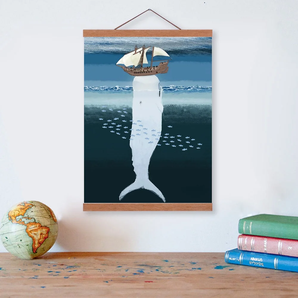 Nordic Minimalist Style Marine Animal Whale Dolphin Wooden Framed Canvas Painting Wall Art Print Pictures Poster Hanger
Nordic Minimalist Style Marine Animal Whale Dolphin Wooden Framed Canvas Painting Wall Art Print Pictures Poster Hanger