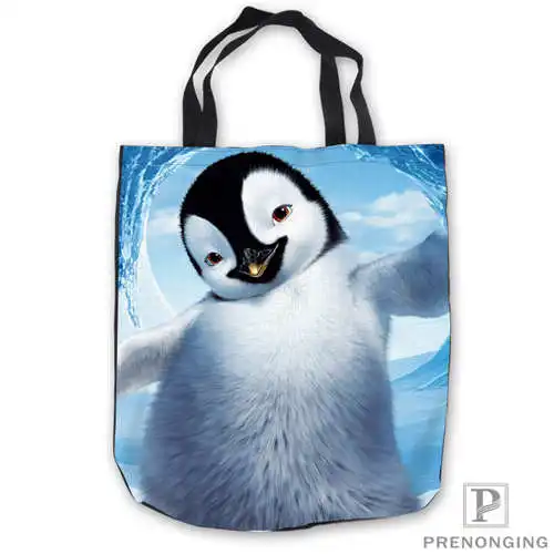 Custom Canvas Cute-Penguins-DesktopTote сумка для покупок через плечо Повседневная пляжная