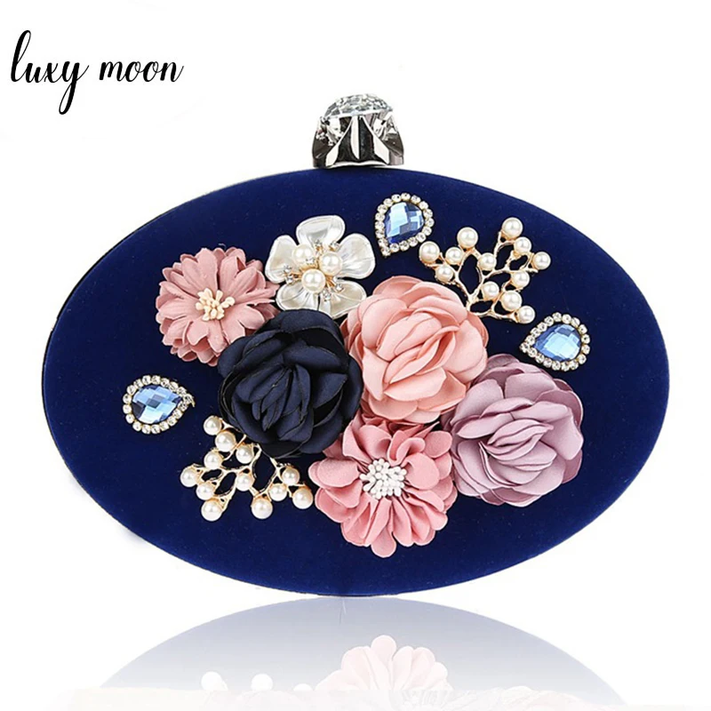 Women Clutch Evening Bags Exquisite Flower Bag Special Oval Clutches For Wedding Purse Blue Female Chain Handbags ZD1068
Women Clutch Evening Bags Exquisite Flower Bag Special Oval Clutches For Wedding Purse Blue Female Chain Handbags ZD1068