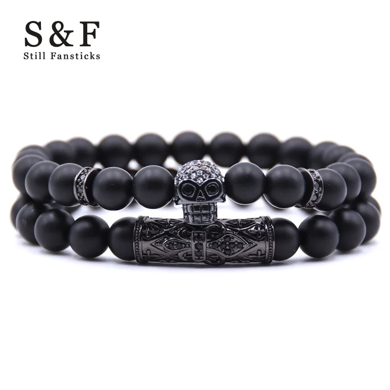 Couple Skull Bracelet Beads Bracelet Jewelry Men Pulseira Masculina Feminina Bileklik Pulseras Mujer Moda 2018 Punk Friends Gift
Couple Skull Bracelet Beads Bracelet Jewelry Men Pulseira Masculina Feminina Bileklik Pulseras Mujer Moda 2018 Punk Friends Gift